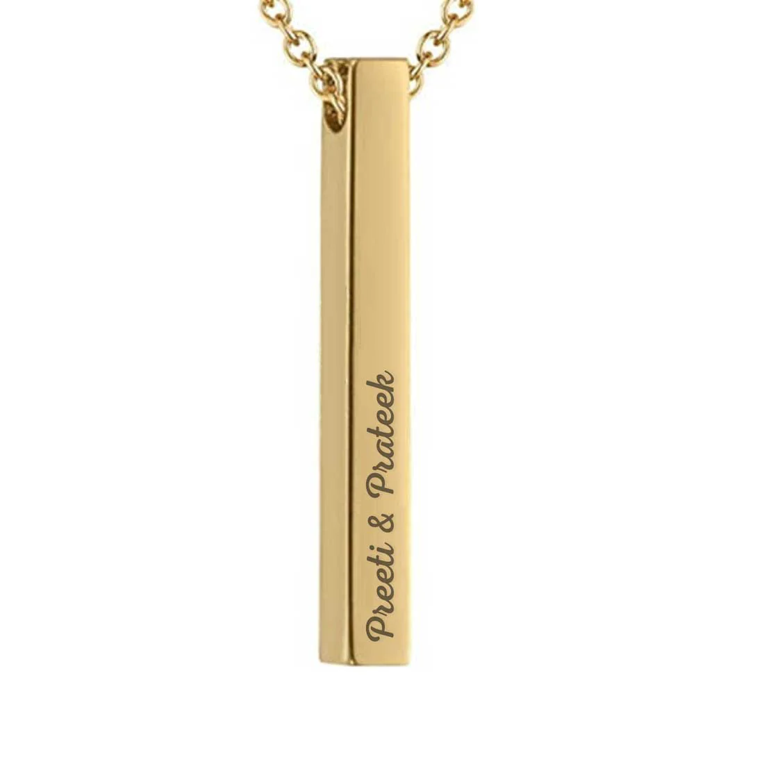 Custom Chain Pendant With Name Engraved Gifts for Birthday Anniversary Valentine Day - Add Name - Image 3