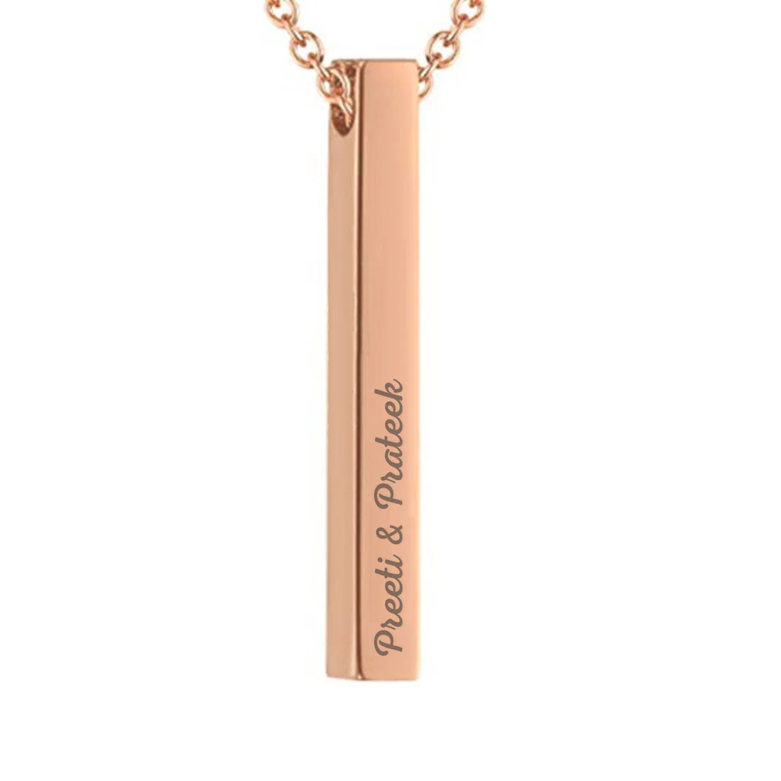 Custom Chain Pendant With Name Engraved Gifts for Birthday Anniversary Valentine Day - Add Name - Image 6