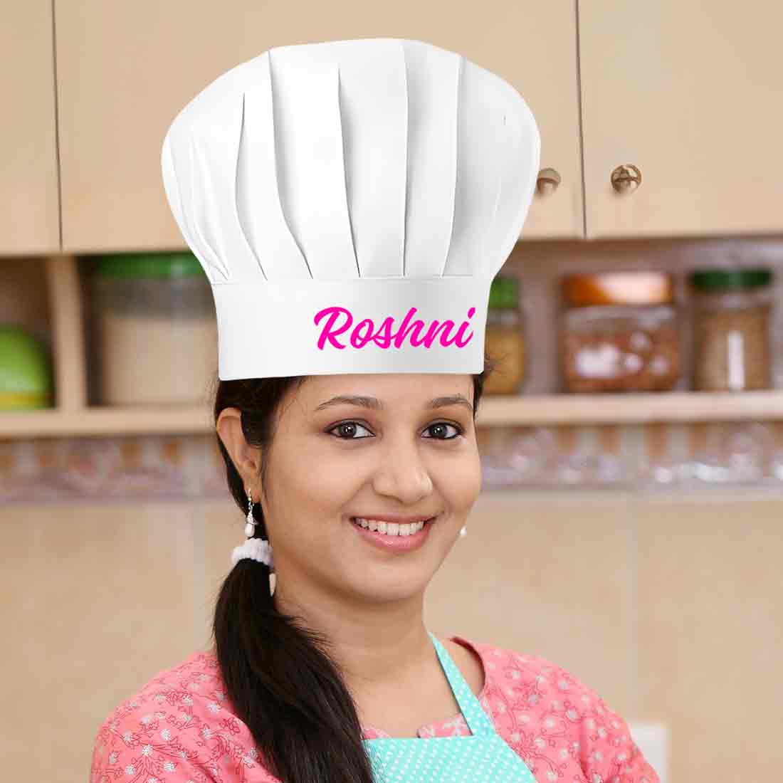 Custom Chef Hat with Name - White Chef Toque - Image 2