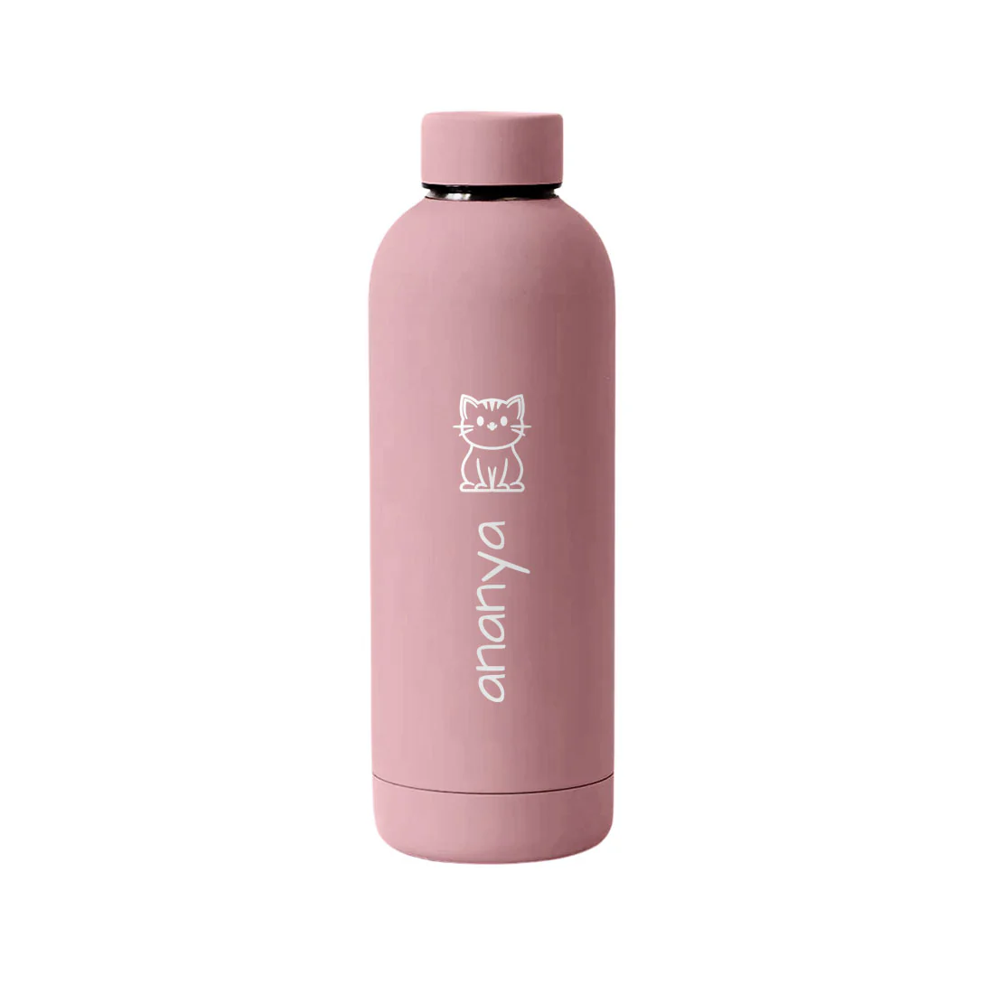 Nutcase Custom Children's Water Bottle with Cat Design – 500ml Stainless Steel, Double Insulated, BPA-Free, Leakproof, Keeps Drinks Hot & Cold for Hours - Image 3