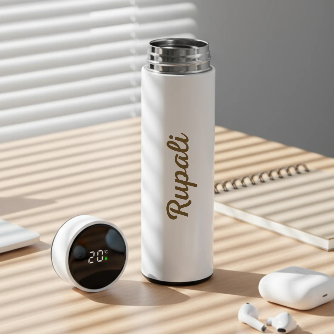 Custom Coffee Flask Thermal for Tea with Temperature Display - Add Name - Image 19
