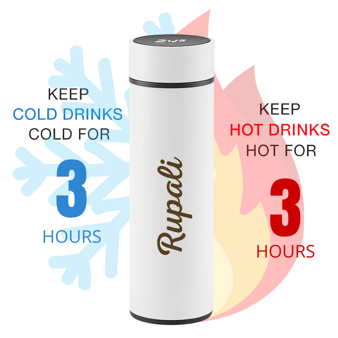 Custom Coffee Flask Thermal for Tea with Temperature Display - Add Name - Image 22