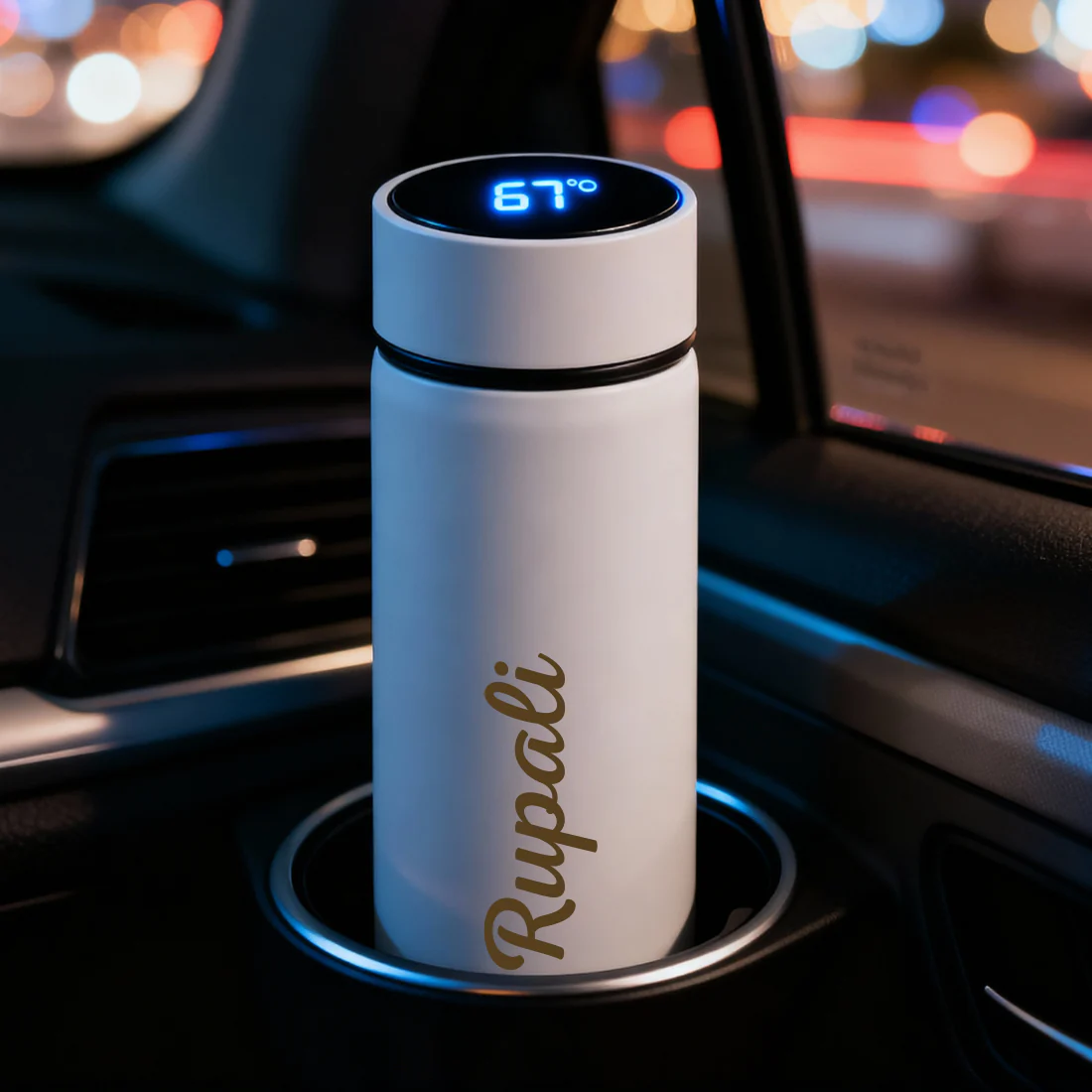 Custom Coffee Flask Thermal for Tea with Temperature Display - Add Name - Image 23