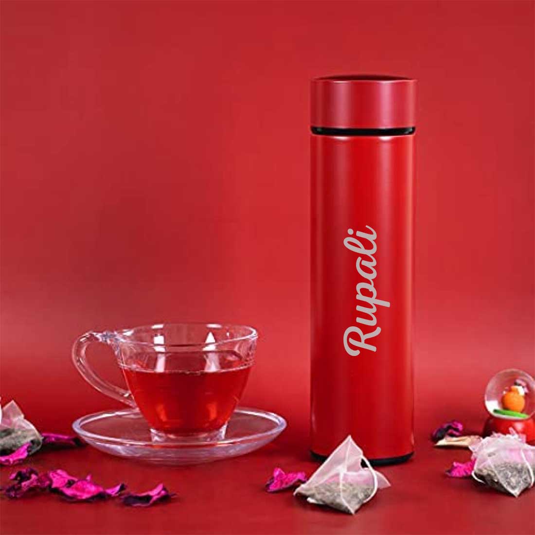 Custom Coffee Flask Thermal for Tea with Temperature Display - Add Name - Image 4