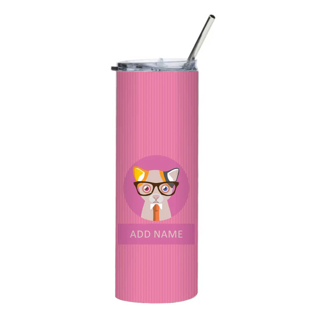 Nutcase Custom Coffee Tumbler with Metal Straw - Insulated Stainless Steel Travel Mug 600ml - Image 3