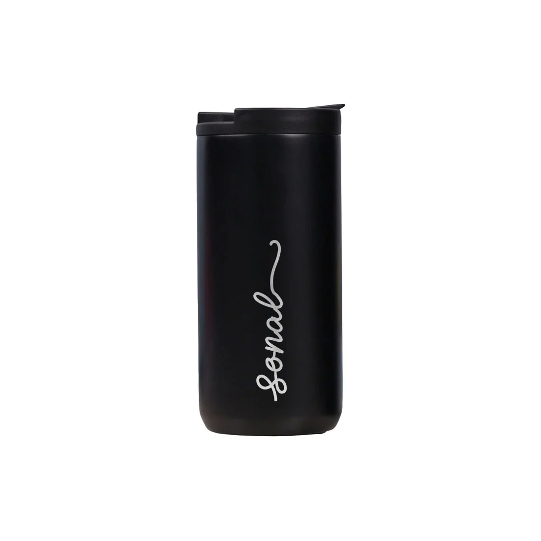Custom Coffee Tumblers with lid for Travelling Flask Sipper (400 ML) - Name - Image 3