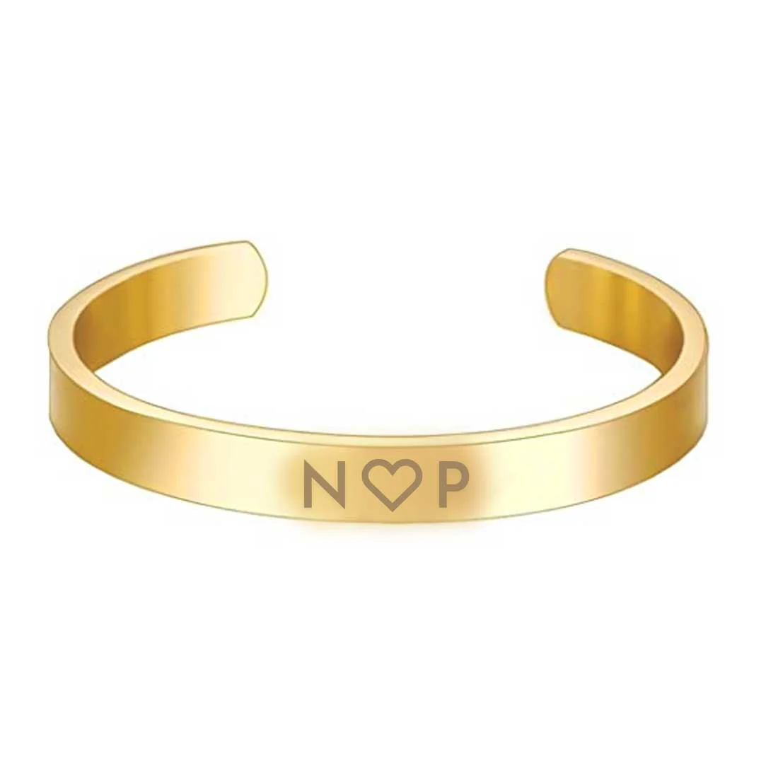 Custom Couples Bracelet Matching Bracelets Valentines Day Gift-Gold & Black-Initials - Image 10