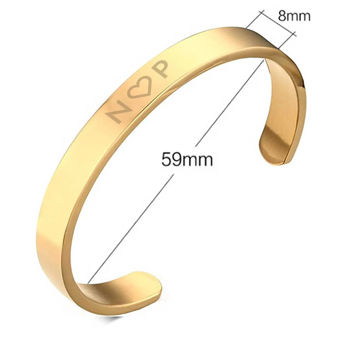 Custom Couples Bracelet Matching Bracelets Valentines Day Gift-Gold & Black-Initials - Image 13