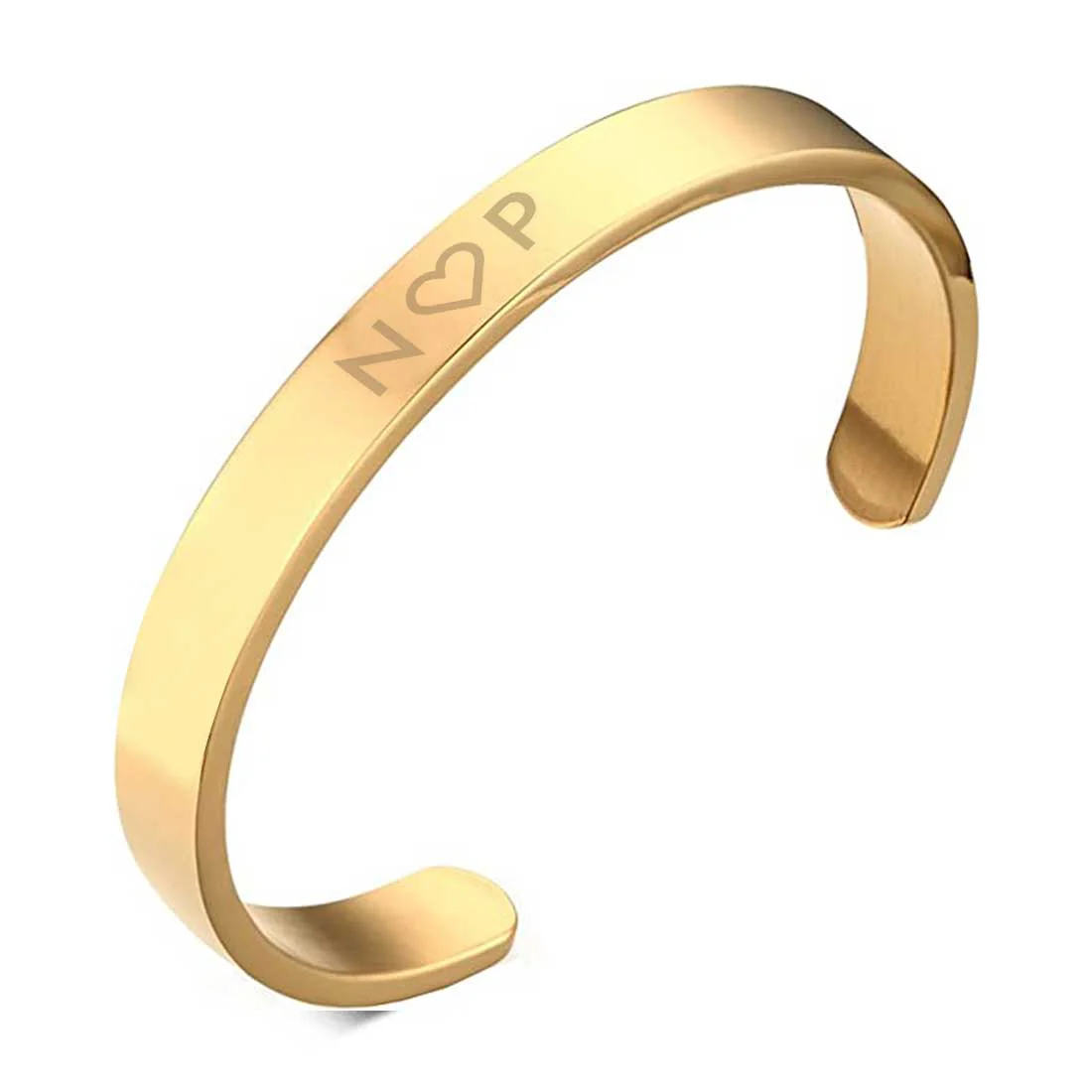 Custom Couples Bracelet Matching Bracelets Valentines Day Gift-Gold & Black-Initials - Image 9