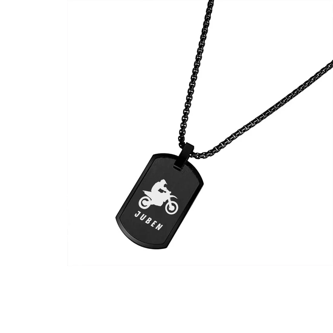 Custom Dog Tags for Men Women Engraved Dog Tag with Chain Stainless Steel - Image 4