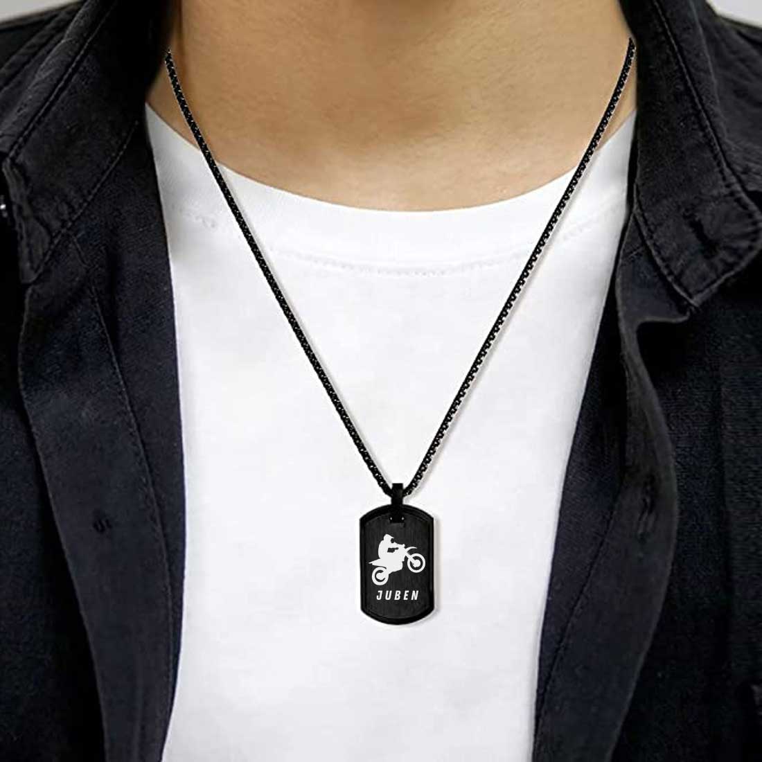 Custom Dog Tags for Men Women Engraved Dog Tag with Chain Stainless Steel - Image 5