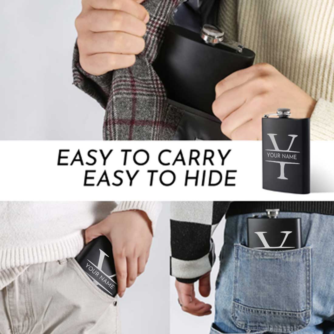 Personalized Engraved Flask for Men Anniversary Gift Ideas - Add Name - Image 6