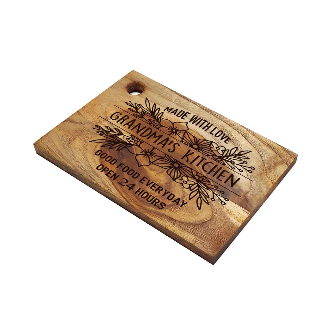 Custom Engraved Cutting Board Wooden Vegetable Chopping Stand Mother Day Gift - Grandma's kitchen - Image 4