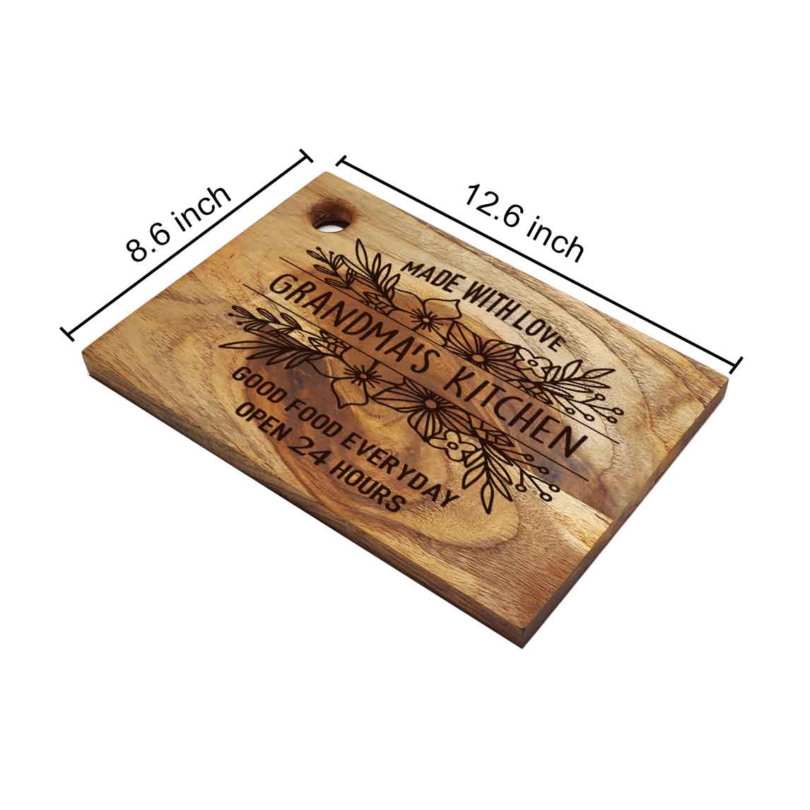 Custom Engraved Cutting Board Wooden Vegetable Chopping Stand Mother Day Gift - Grandma's kitchen - Image 6