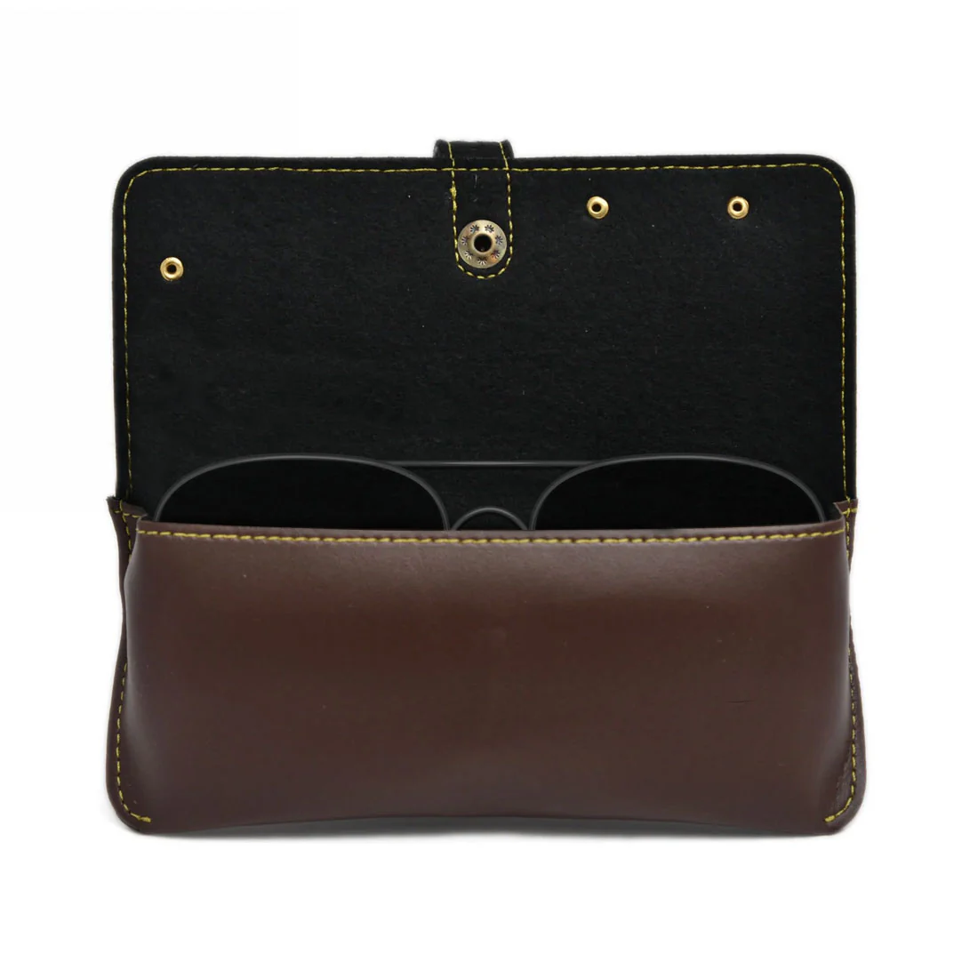 Personalized Eyewear Case Sunglass Specs Holder - Premium Vegan Leather - Image 3