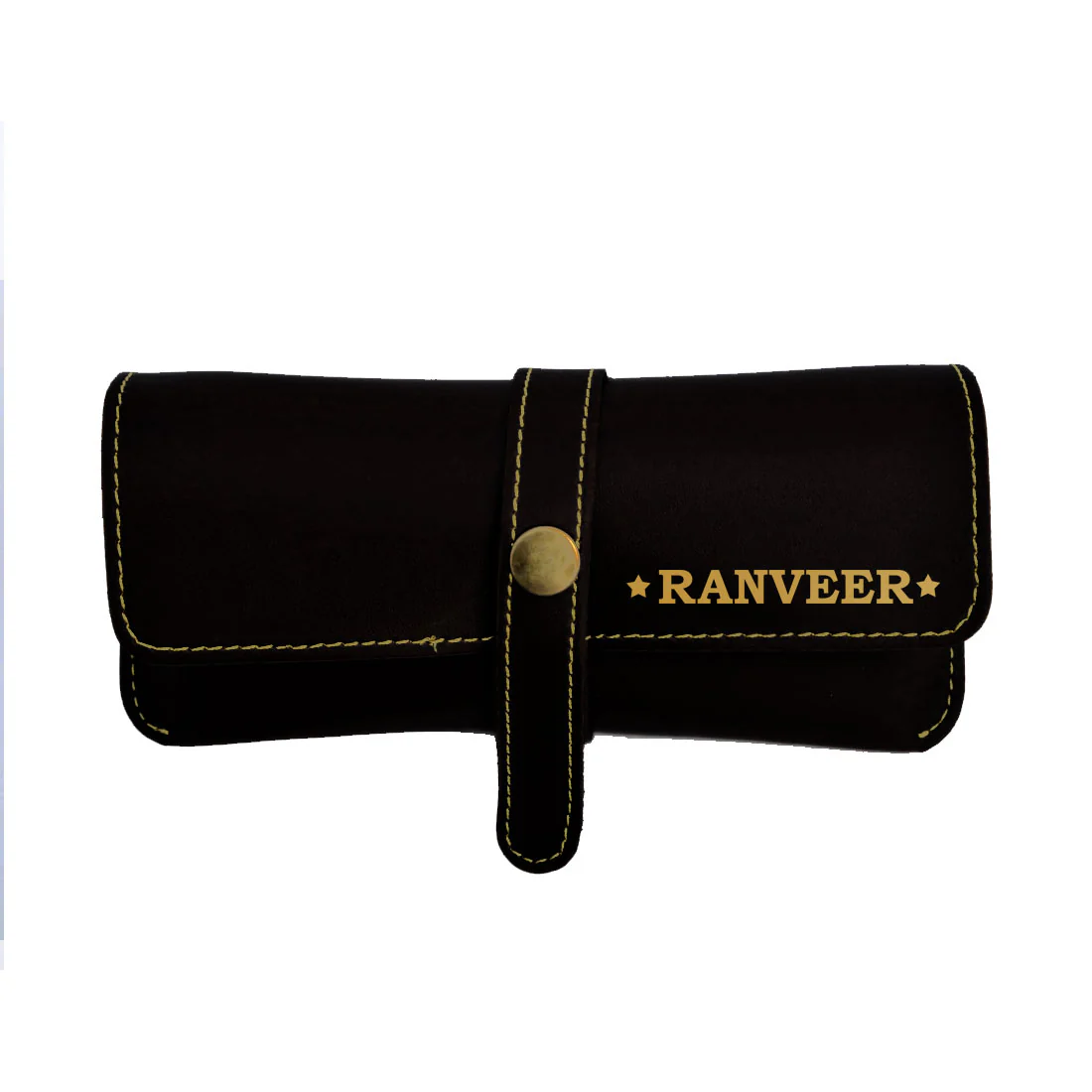 Personalized Eyewear Case Sunglass Specs Holder - Premium Vegan Leather - Image 6