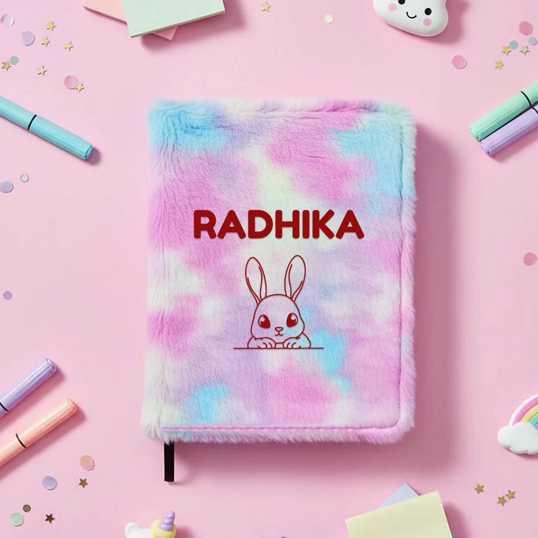 Custom Fur Diary for Kids – Soft Squishy A5 Size Notebook, Cute Fancy Journal & Perfect Birthday Gift Organizer - Image 2