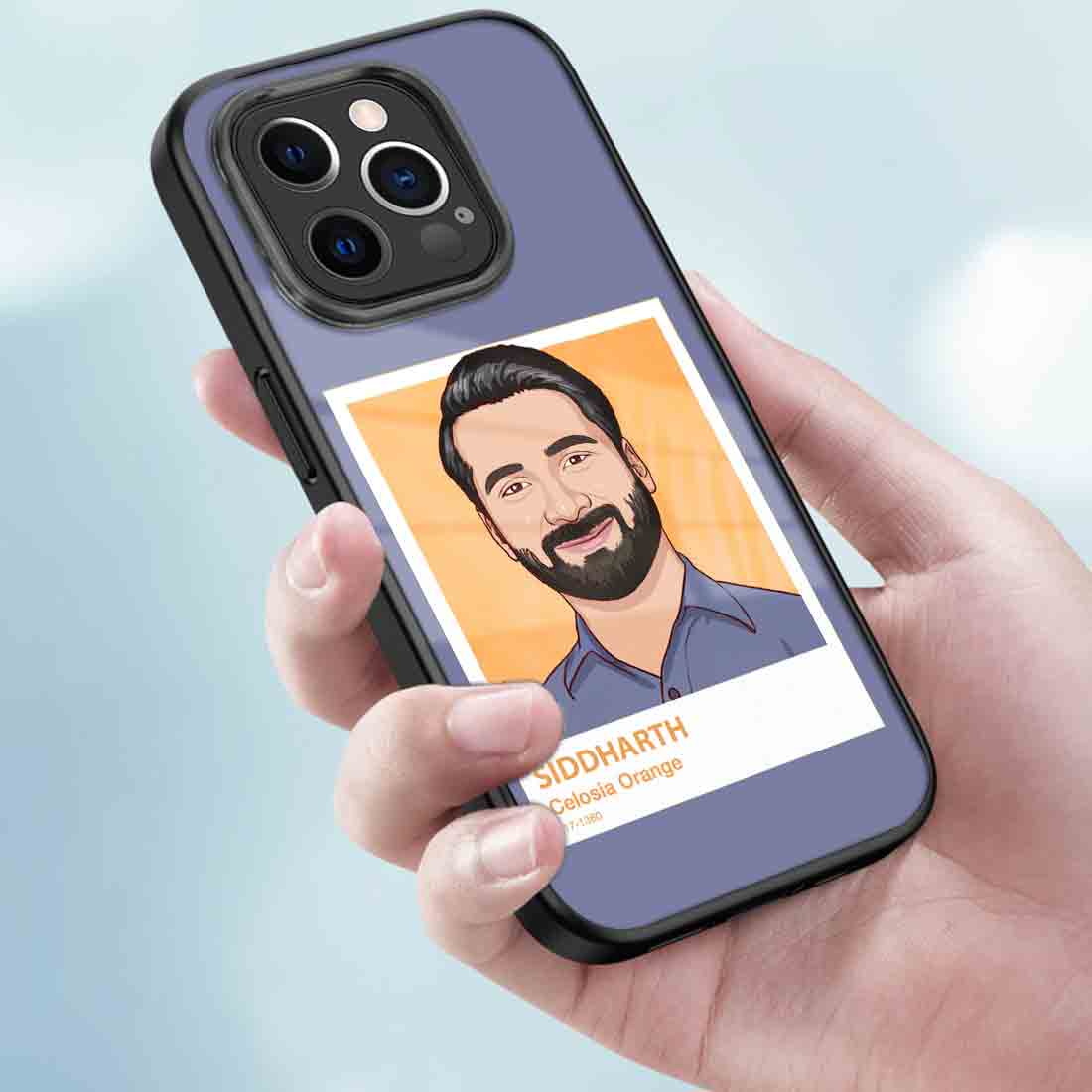 Custom iPhone Case with Picture iPhone 13 pro Case - Orange Pantone - Image 3