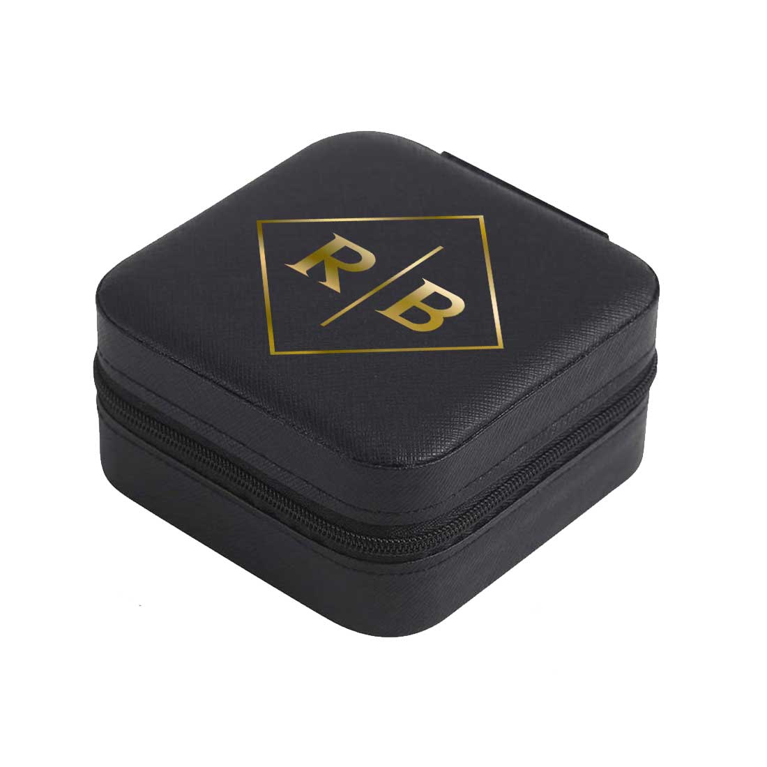 Customized PU Leather Portable Travel Jewellery Case Storage Box Organiser - Image 6