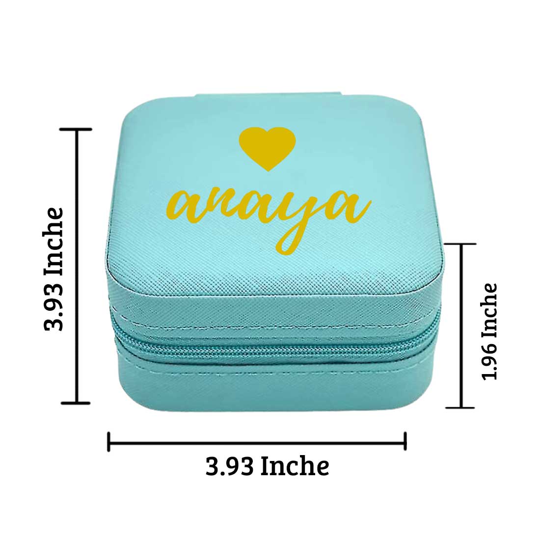 Custom Jewellery Organiser PU Leather Zipper Portable Storage Box with Dividers Container for Rings Earrings - Image 14