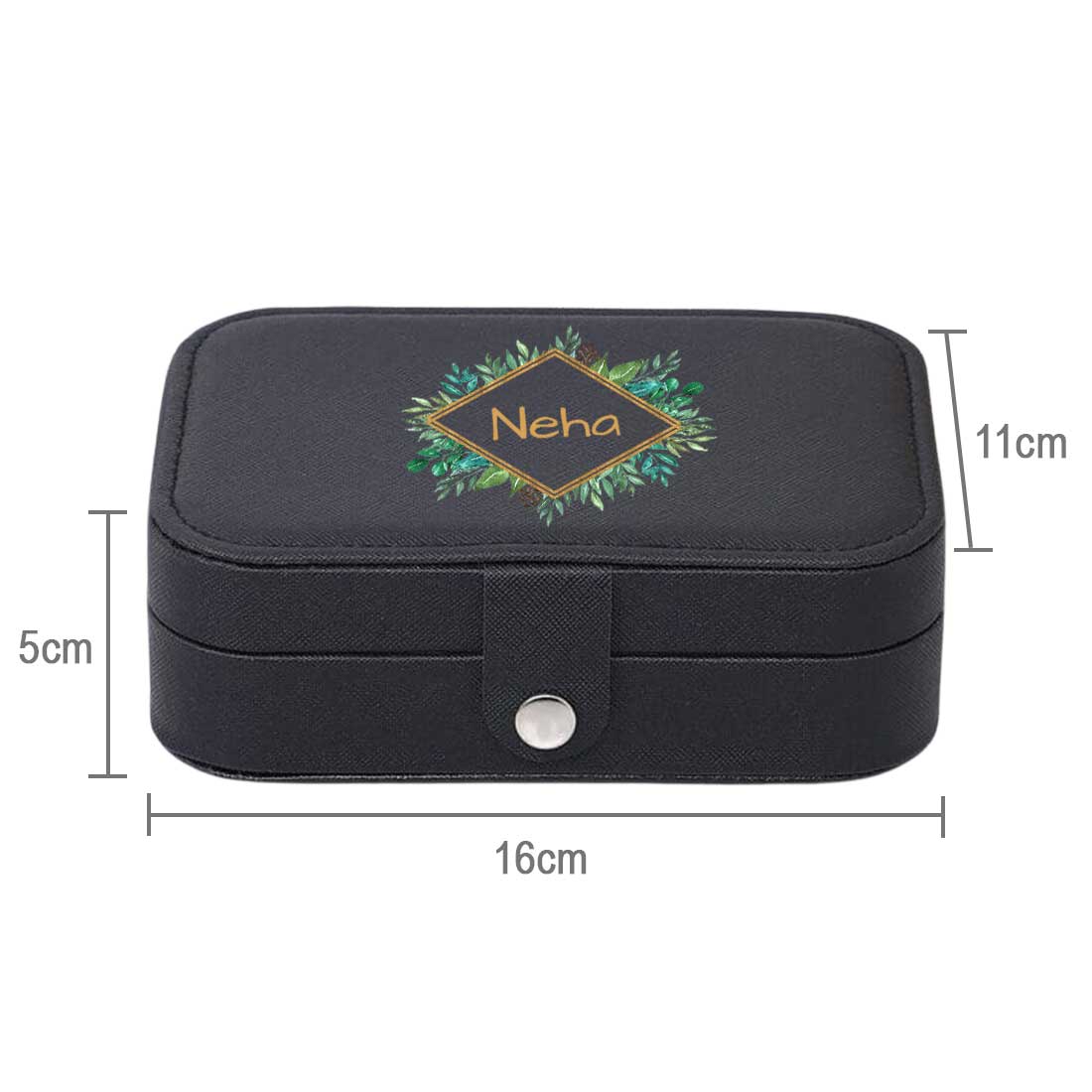 Custom Jewelry Box for Ladies Travel Storage Case for Rings Earrings and Pendants - Tropical - Image 5