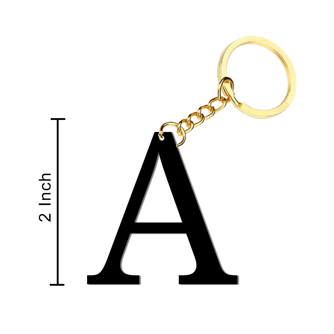Custom Keychain Monogram Acrylic Key Chain Set of 2 - Image 5