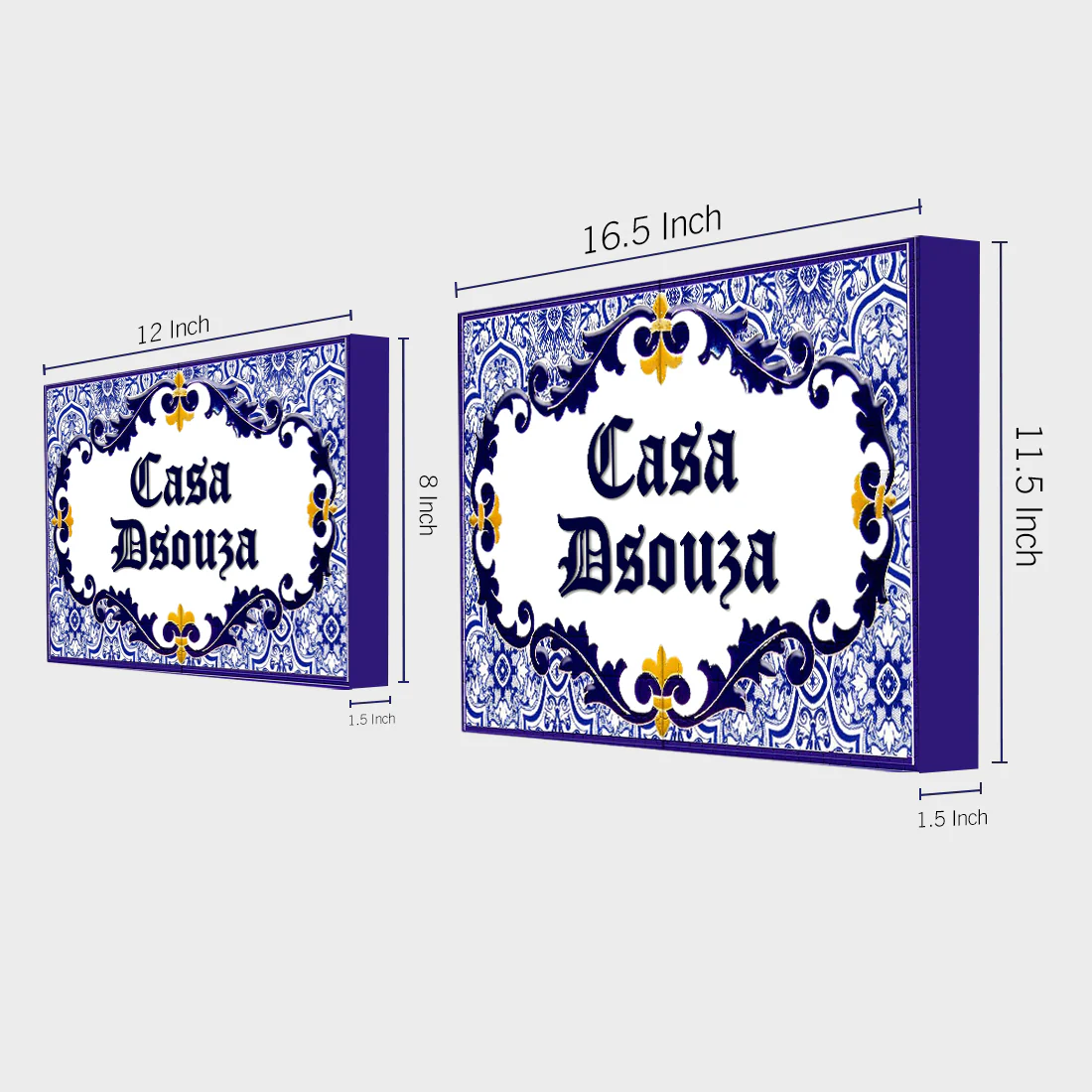 Custom Light Name Plate for Home – Elegant Entrance Name Board - Blooming Flowers - Image 4
