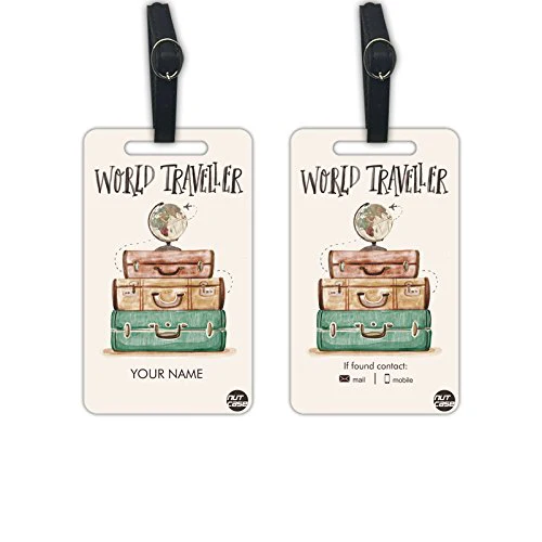 Custom Luggage Tags for Your Suitcase Baggage Tag - World Traveller