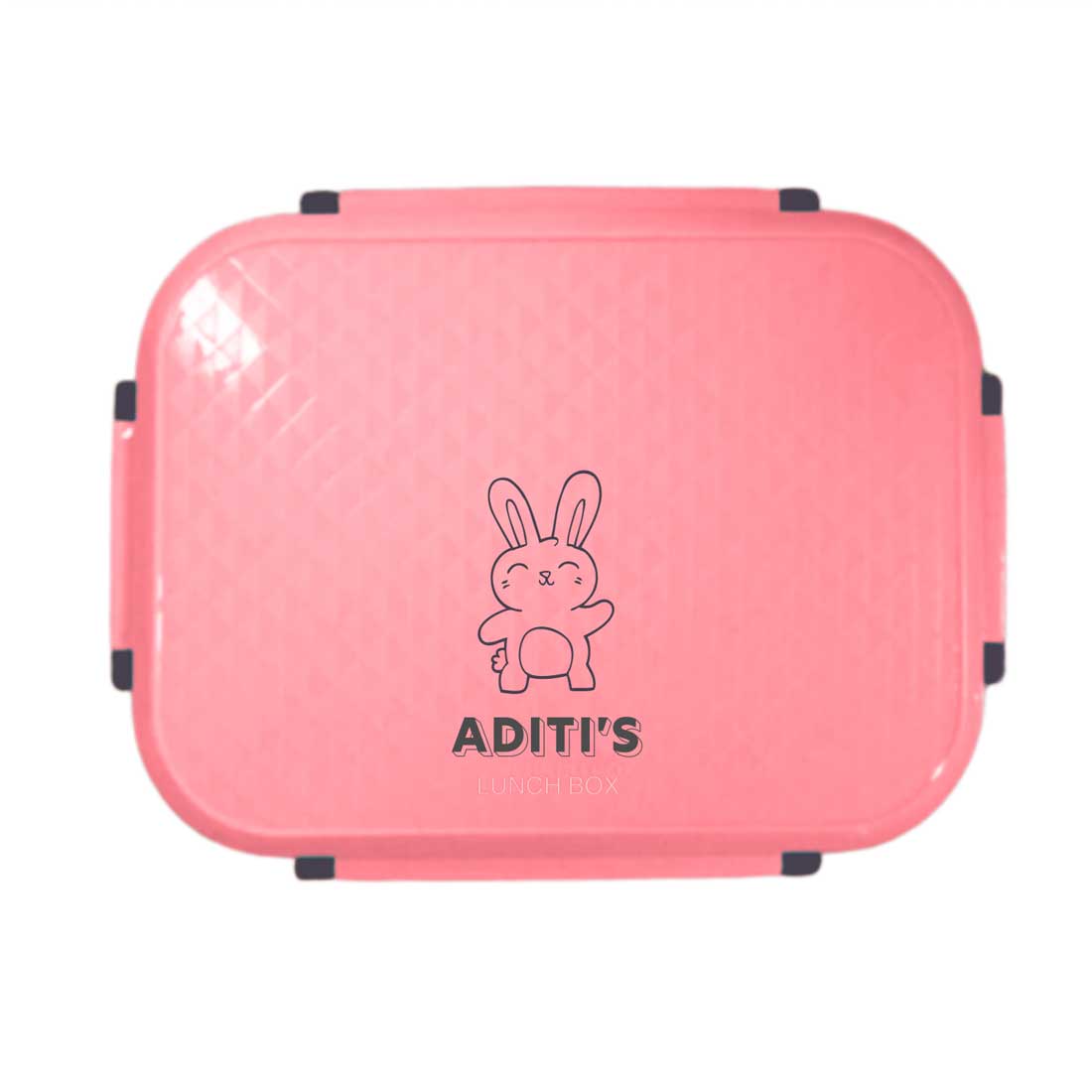 Custom Lunch Box with Name - Pink Stainless Steel Tiffin Box - Image 4