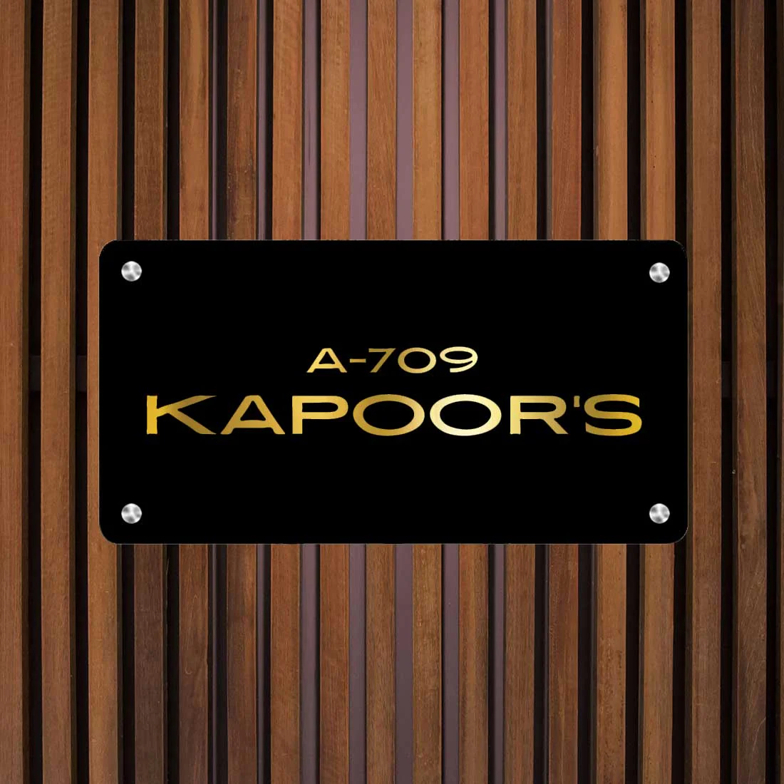 Custom Made Metal Name Plates Stainless Steel Name Board for House