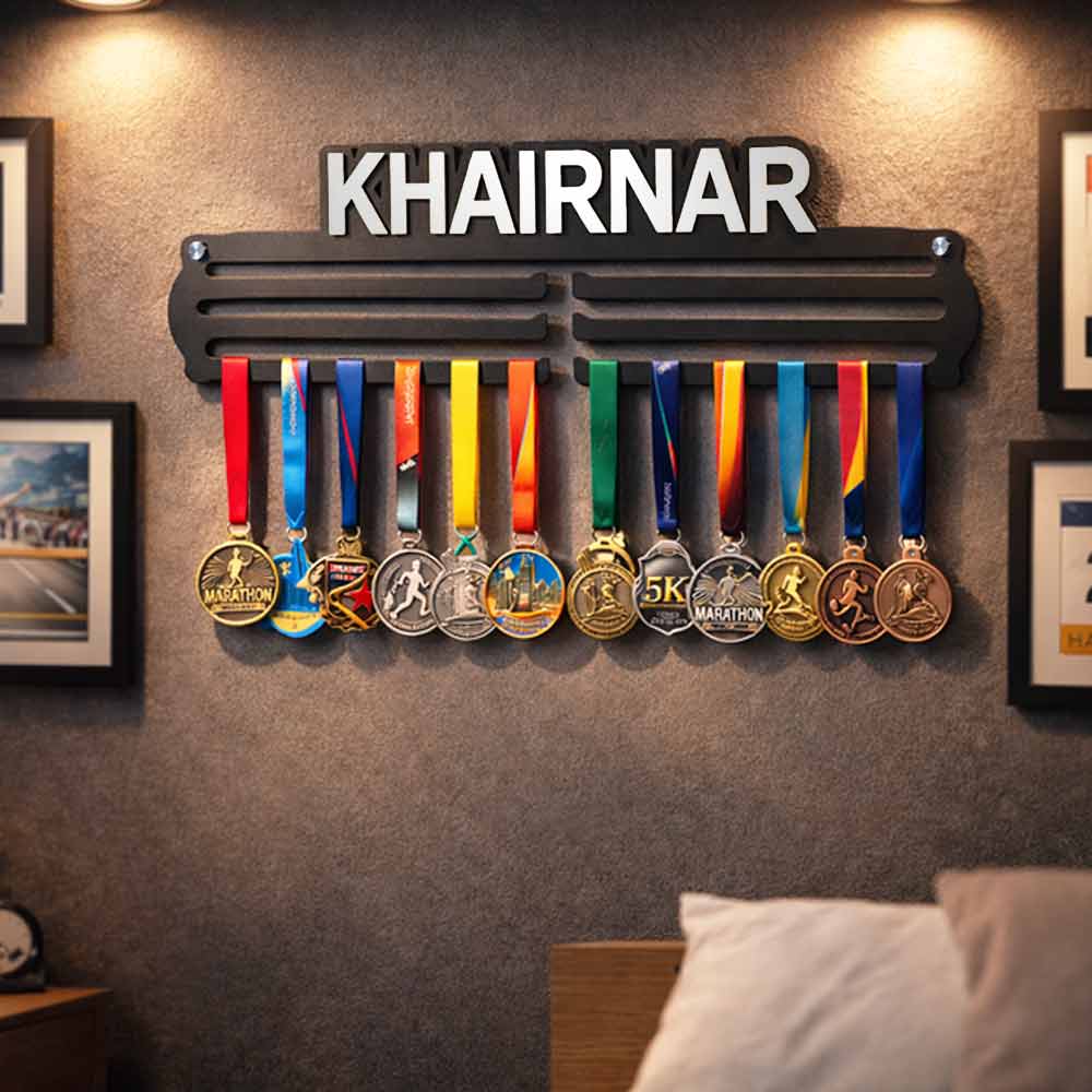 Custom Medal Holder with Name for Wall – Premium Medal Display Hanger - Image 4