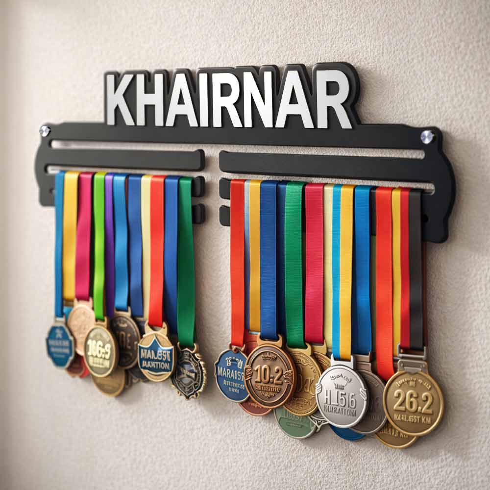 Custom Medal Holder with Name for Wall – Premium Medal Display Hanger - Image 5
