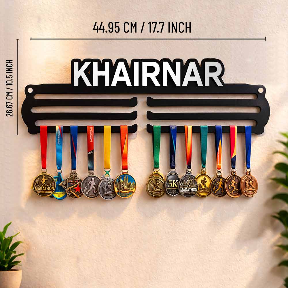 Custom Medal Holder with Name for Wall – Premium Medal Display Hanger - Image 6