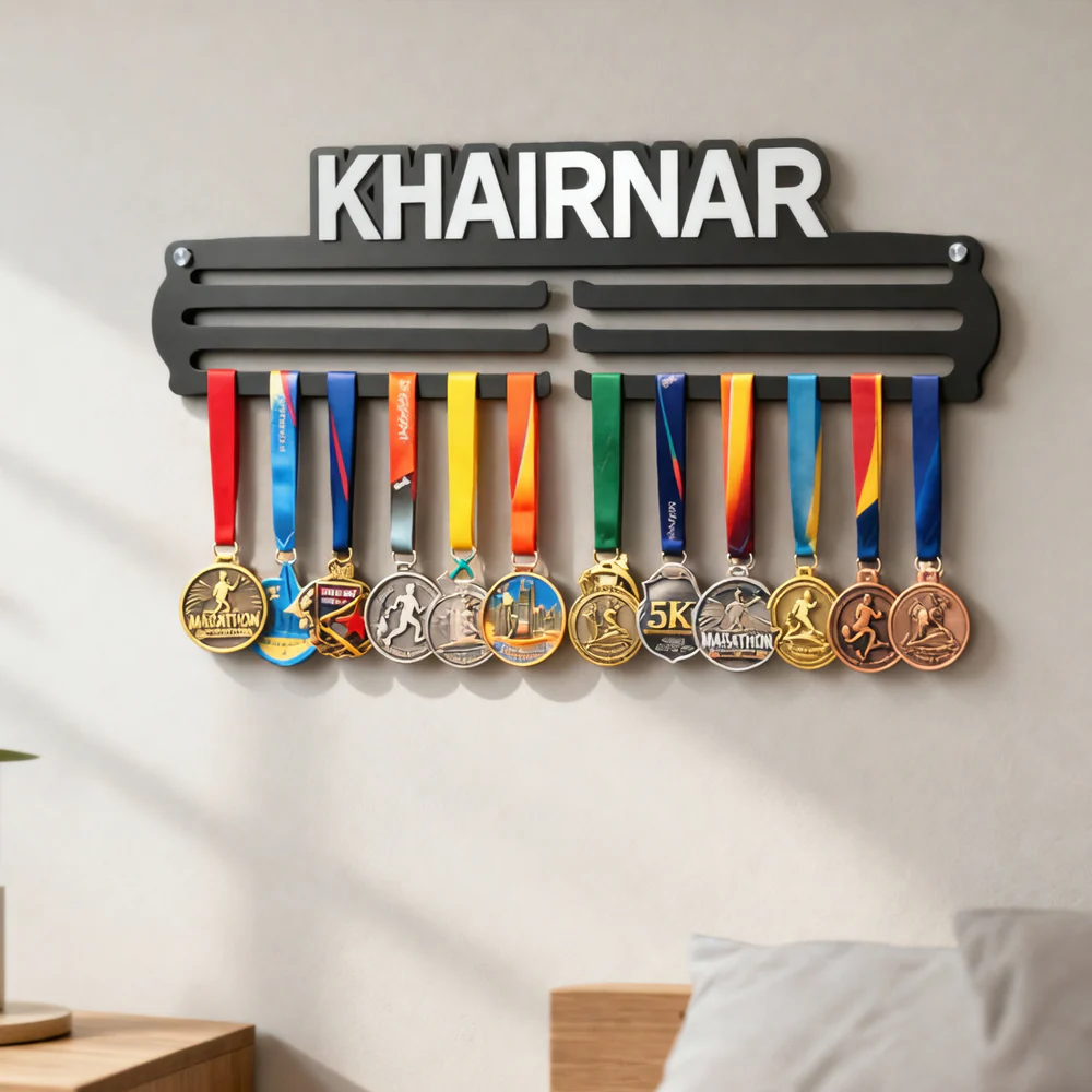 Custom Medal Holder with Name for Wall – Premium Medal Display Hanger - Image 7