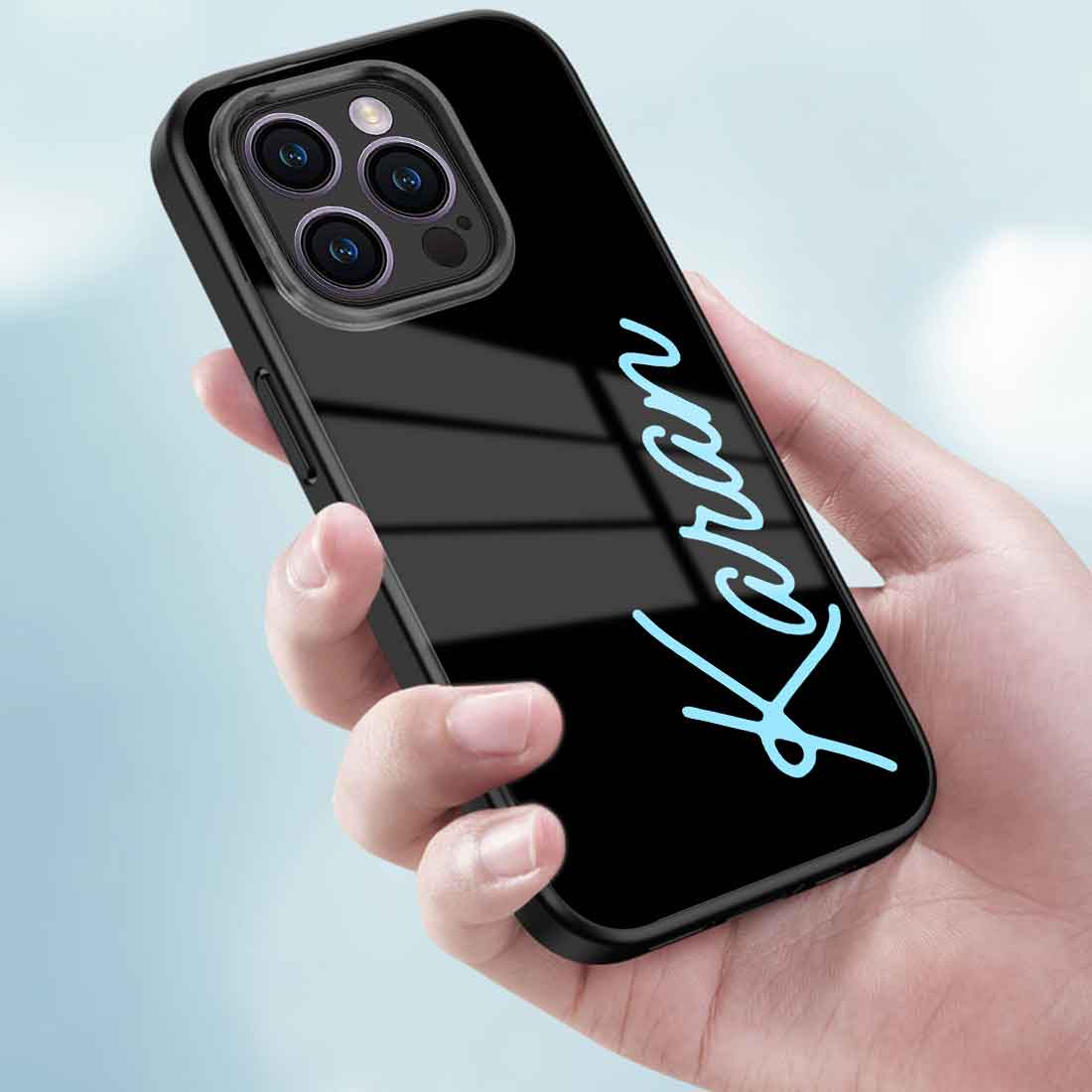 Custom Mobile Phone Cover Apple iPhone 14 Pro Back Cover With Name - Neon - Image 3