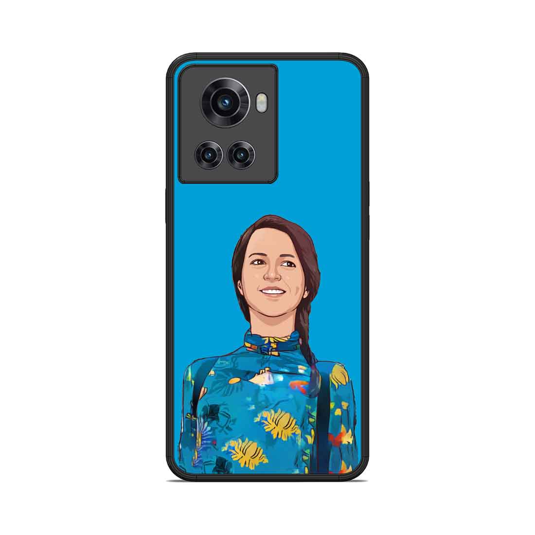 Custom Mobile Phone Cover With Photo Blue Oneplus 10R Case - Cartoonized From Image - Image 2