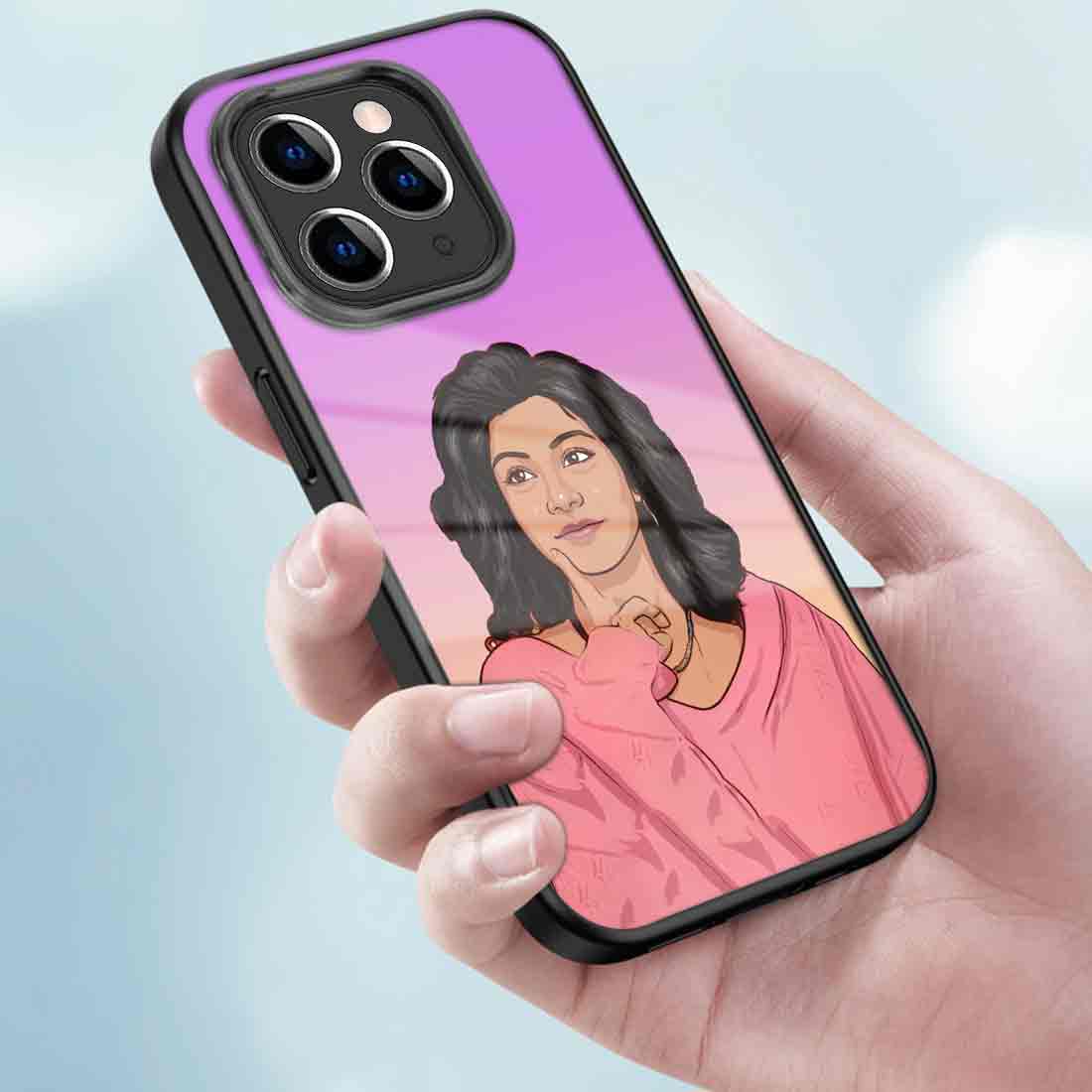 Custom Mobile Phone Cover Photo iPhone 11Pro Back Cover Case With Cartoon Filter - Image 3