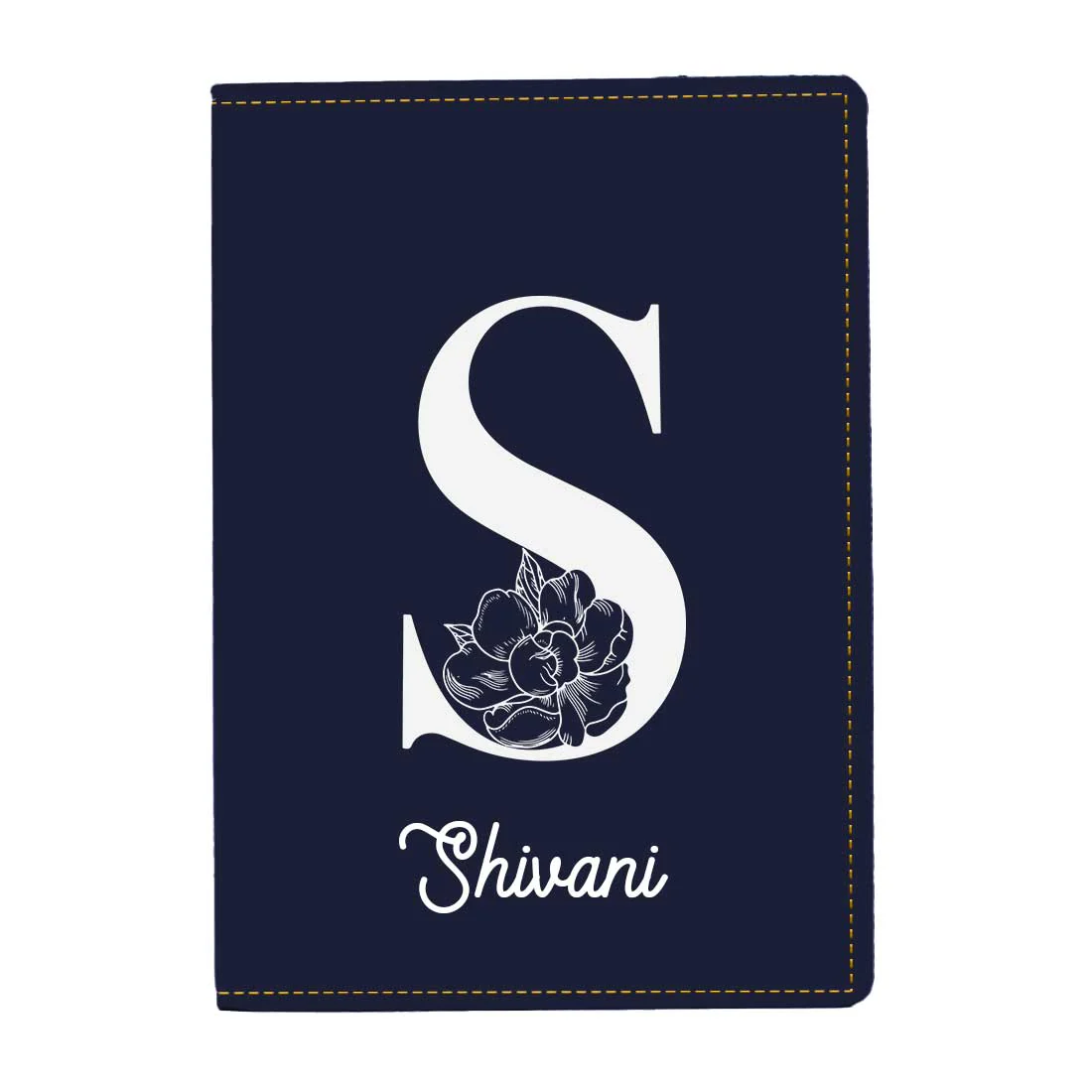 Custom Name on Passport Cover Holder Faux Leather Covers for Passports - Initial Name - Image 43