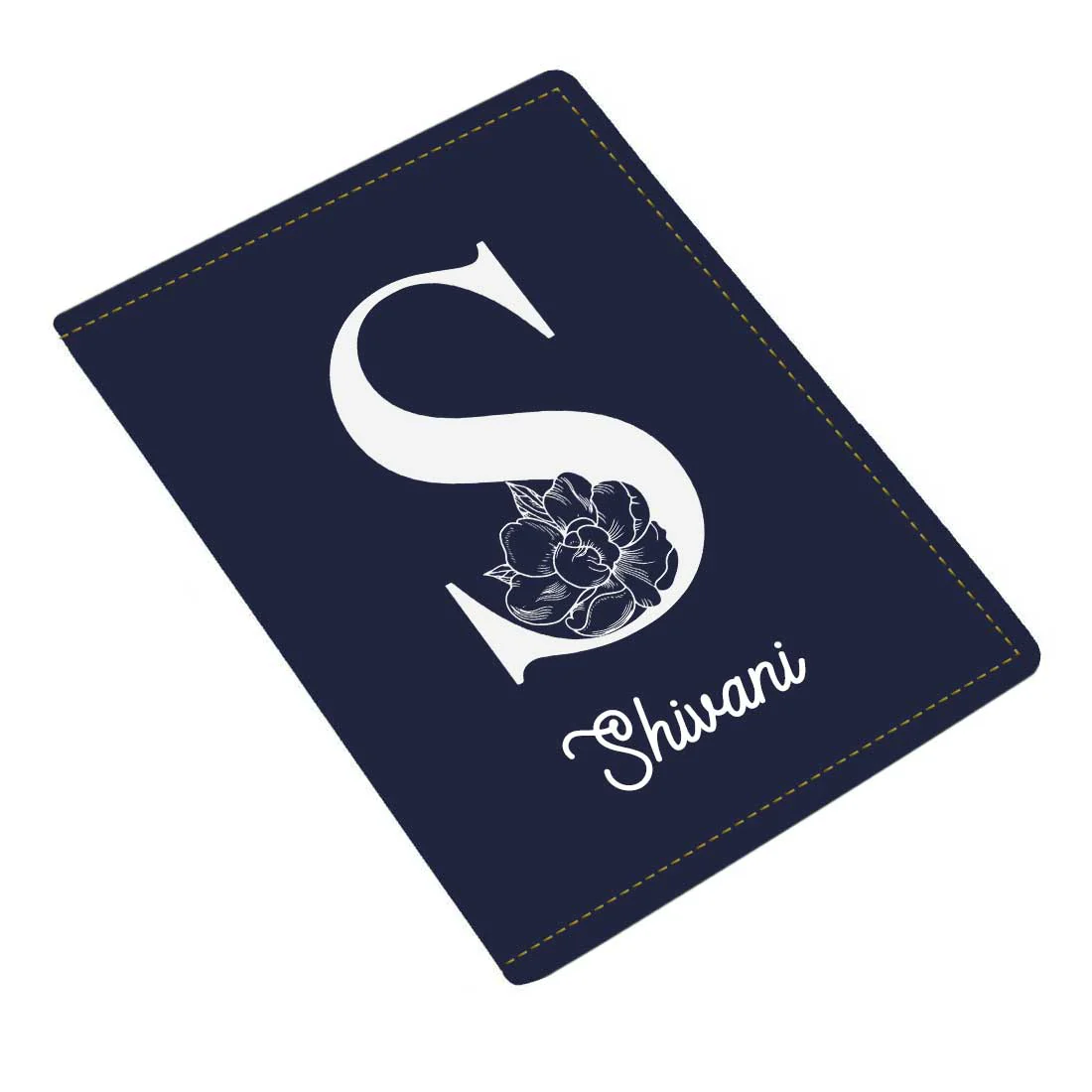 Custom Name on Passport Cover Holder Faux Leather Covers for Passports - Initial Name - Image 44