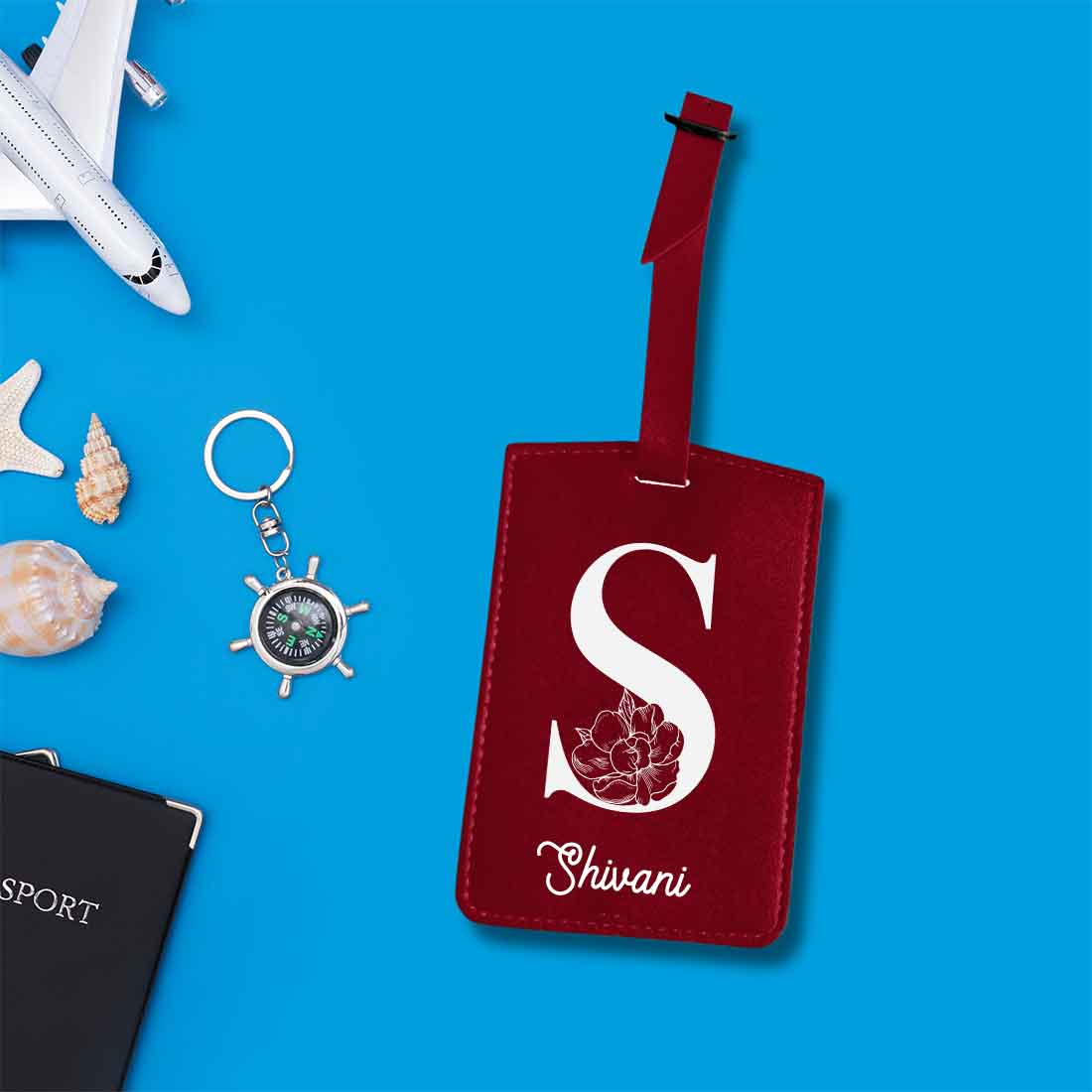 Custom Name on Passport Cover Holder Faux Leather Covers for Passports - Initial Name - Image 48