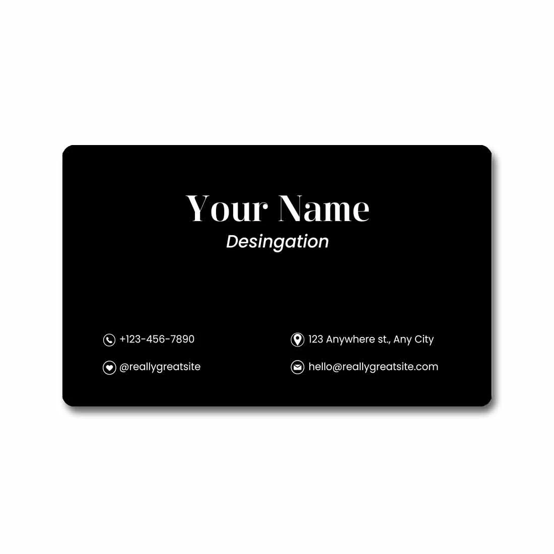 Metal Custom NFC Cards Engraving Business Card - Your Name ( For Android Phones Only)
