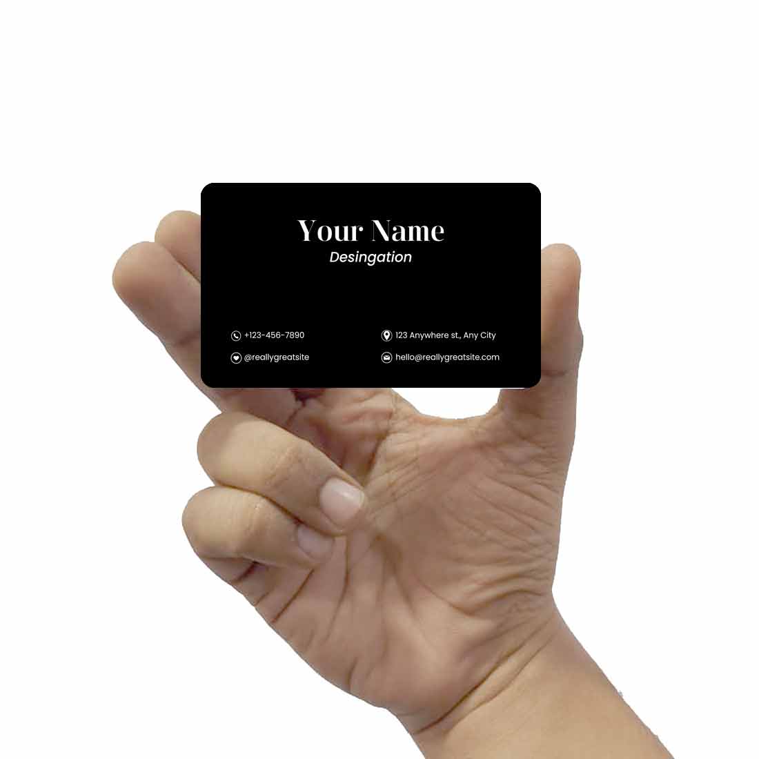 Metal Custom NFC Cards Engraving Business Card - Your Name ( For Android Phones Only) - Image 2