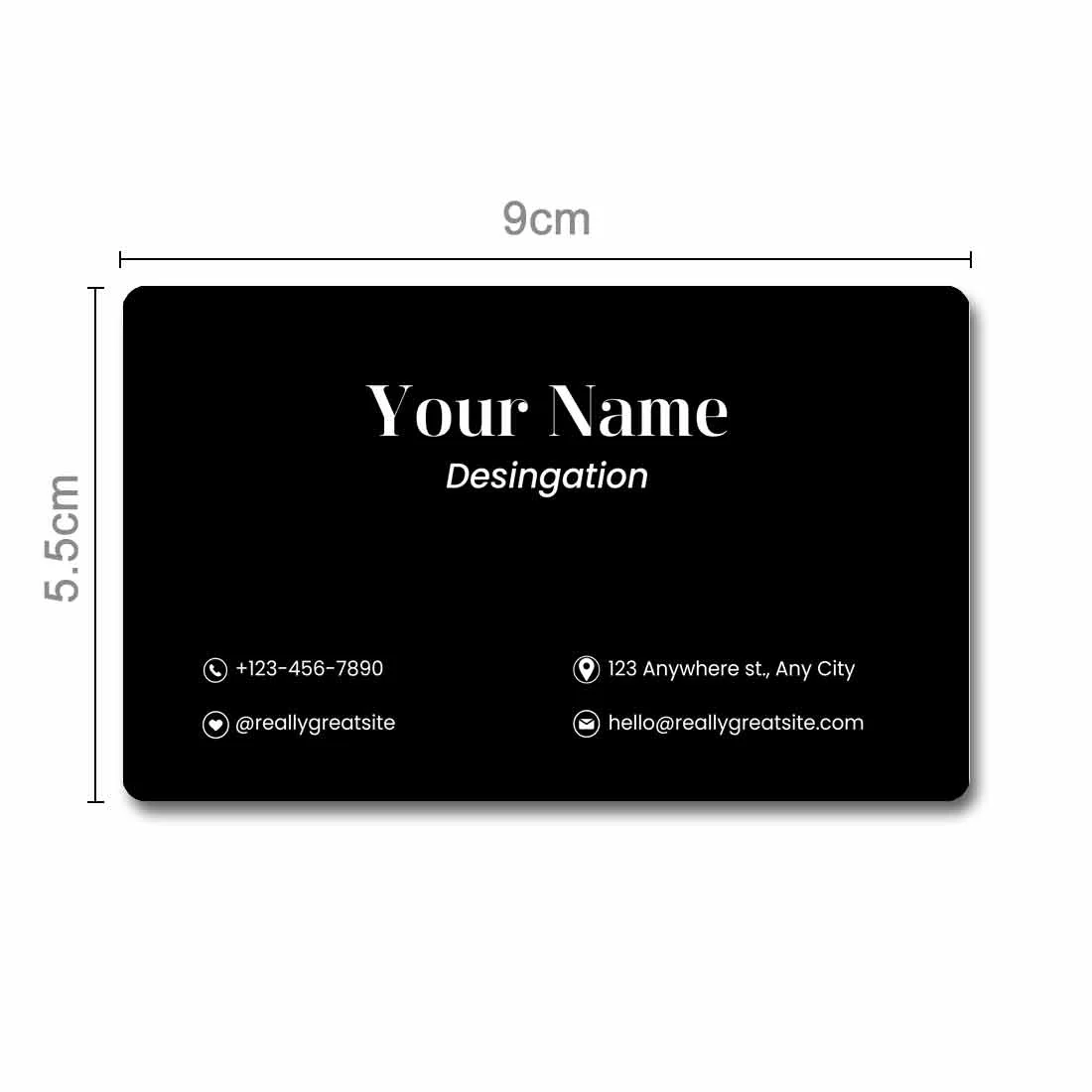 Metal Custom NFC Cards Engraving Business Card - Your Name ( For Android Phones Only) - Image 4