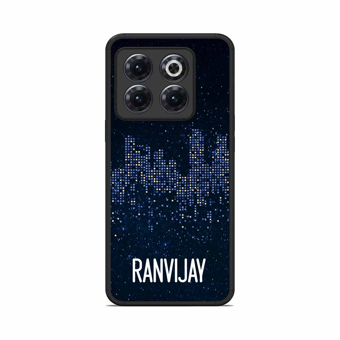 Custom One Plus 10T Mobile Cover Design With Name - City - Image 2