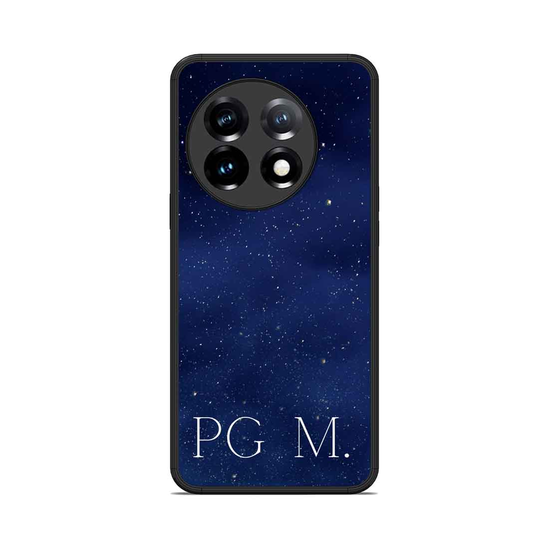 Custom One Plus 11 Back Cover Mobile Case With Name - Starry Night - Image 2
