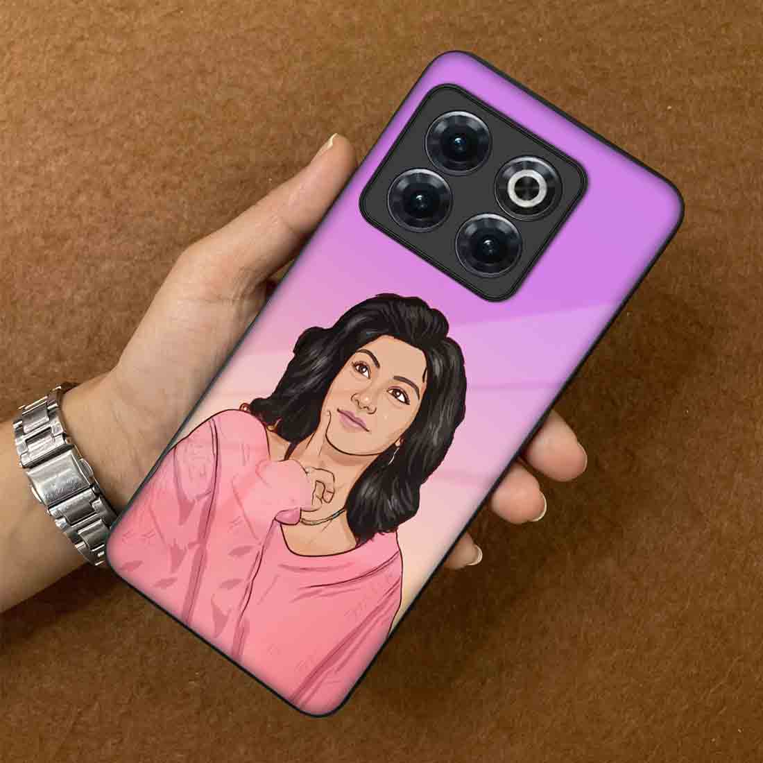 Custom Oneplus 10T 5g Back Cover Mobile Case with Image - Cartoon Filter - Image 3