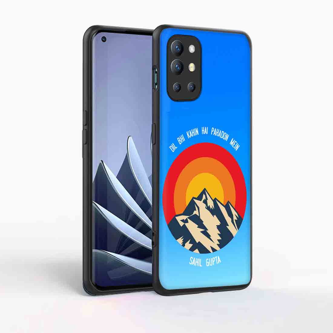 Custom Oneplus 9R Cover Case with Name Designer Phone Cases - Adventure Mountains