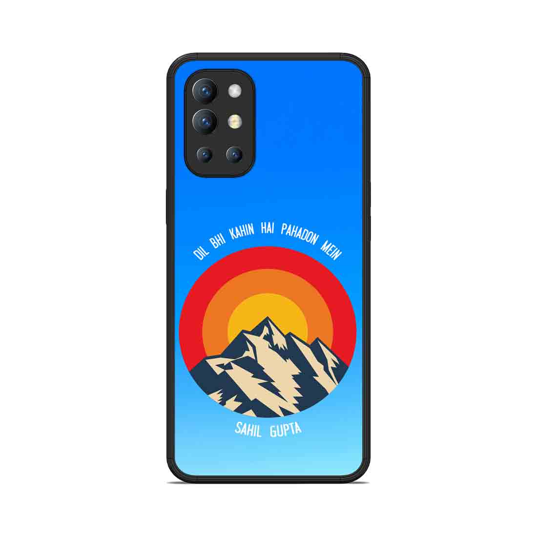 Custom Oneplus 9R Cover Case with Name Designer Phone Cases - Adventure Mountains - Image 2