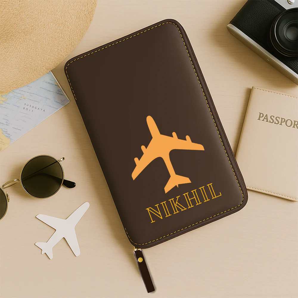 Custom Passport Wallet Travel Organizer with Luggage Tag - Image 4