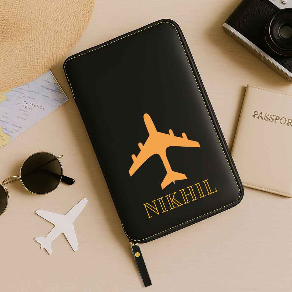 Custom Passport Wallet Travel Organizer with Luggage Tag - Image 9